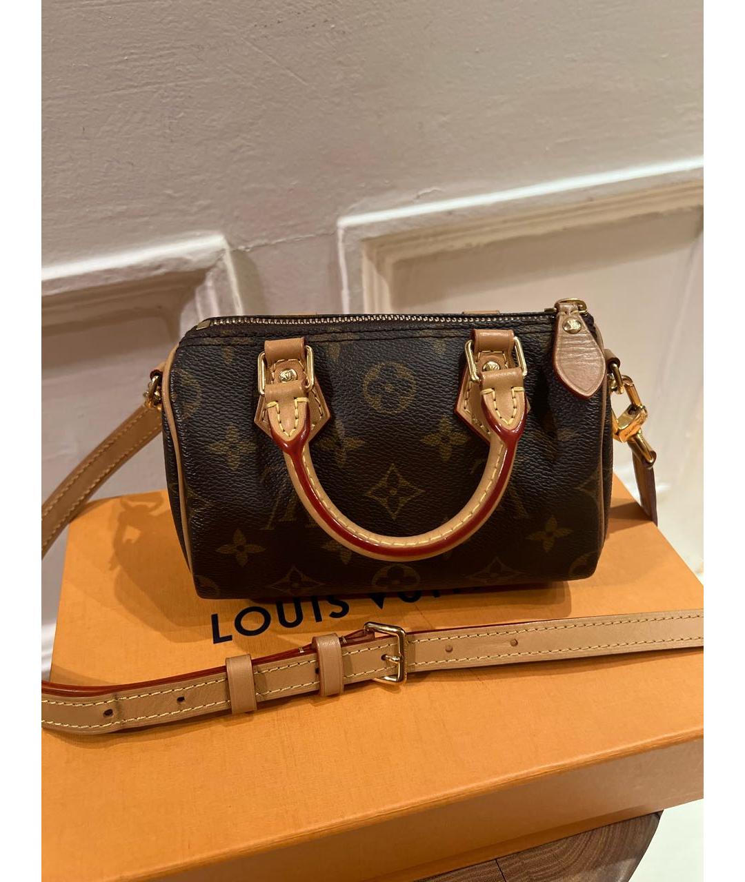 LOUIS VUITTON Коричневая сумка через плечо, фото 6