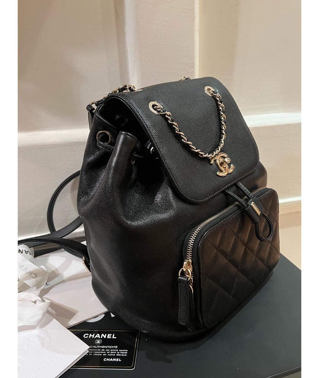 CHANEL Черный кожаный рюкзак, фото 5