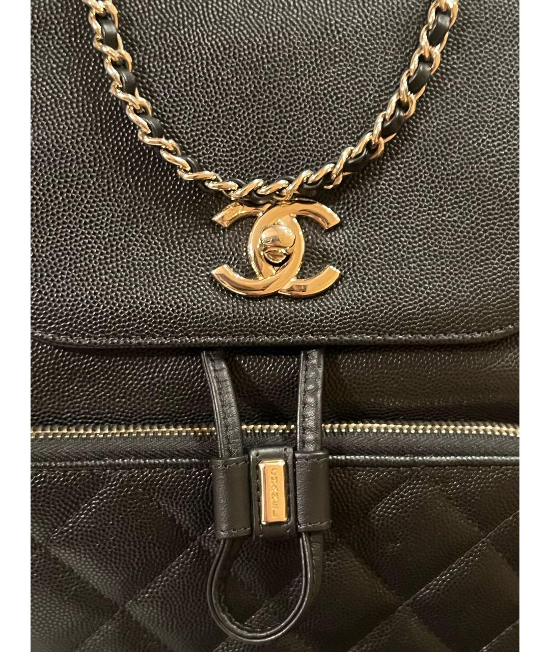 CHANEL Черный кожаный рюкзак, фото 3