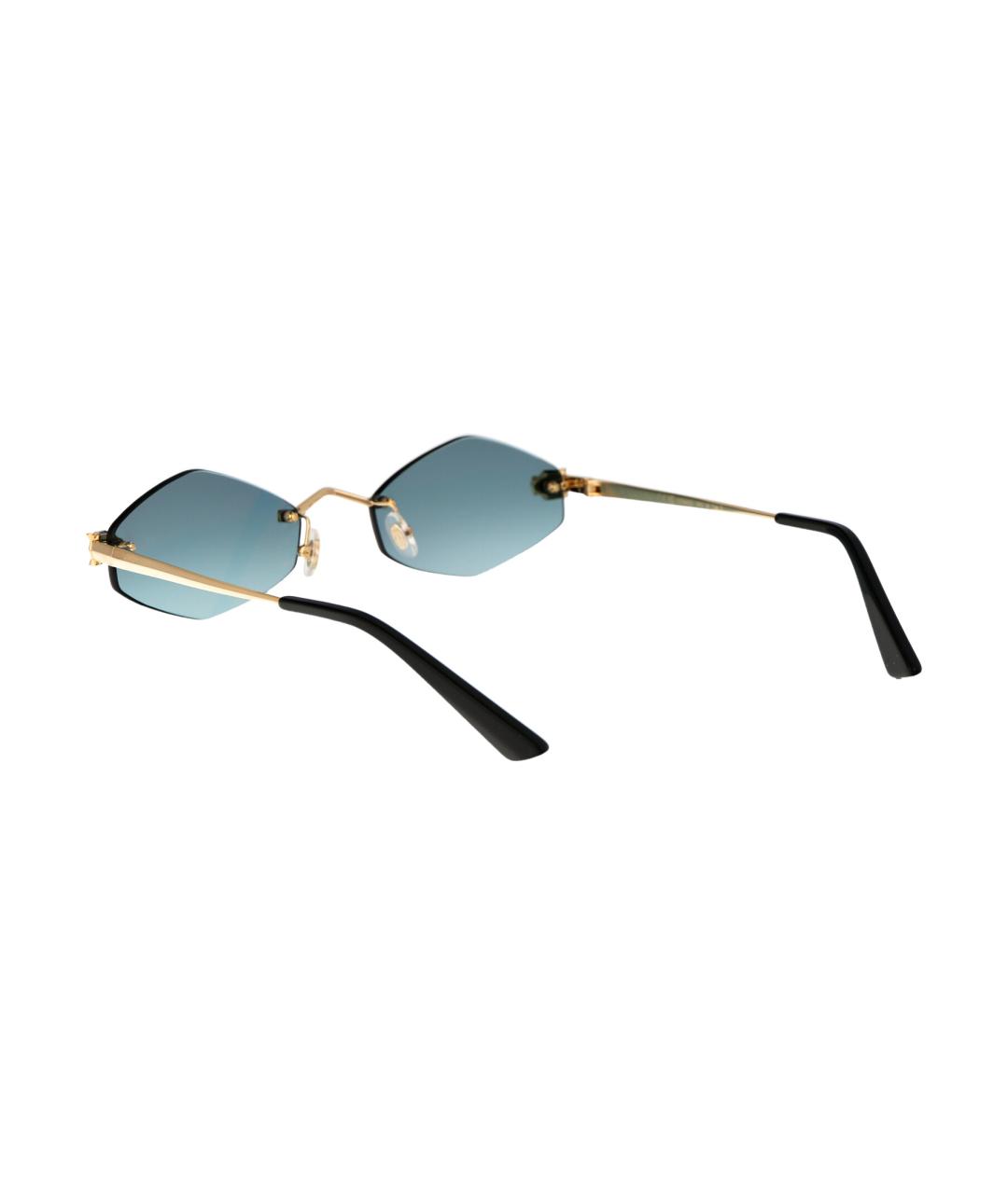 CARTIER Золотые металлические солнцезащитные очки, фото 4