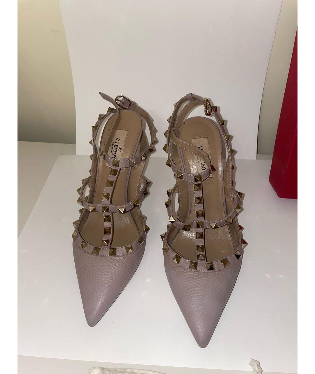 VALENTINO Розовые кожаные туфли, фото 2