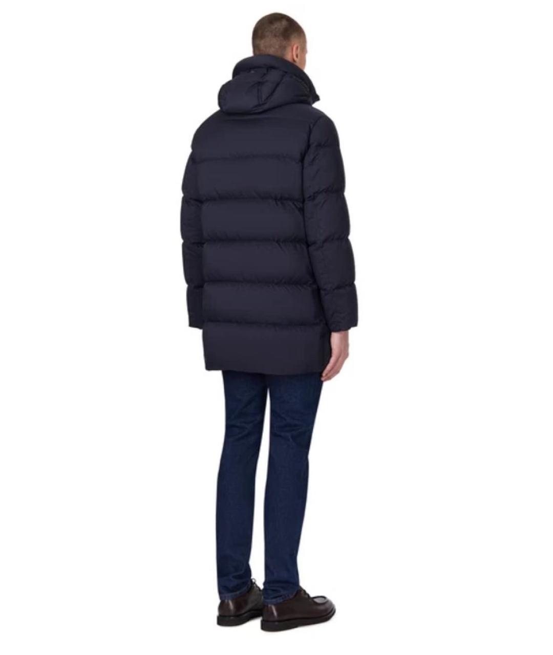 HERNO Черный полиэстеровый пуховик, фото 5