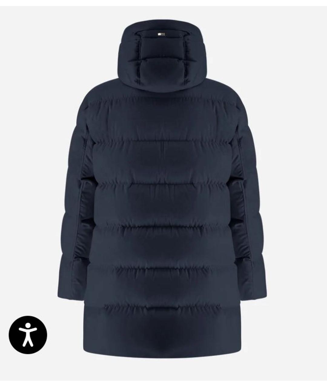 HERNO Черный полиэстеровый пуховик, фото 3