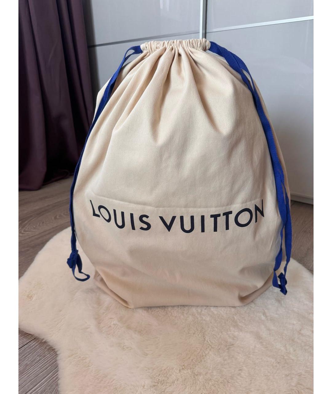 LOUIS VUITTON Черный кожаный рюкзак, фото 7