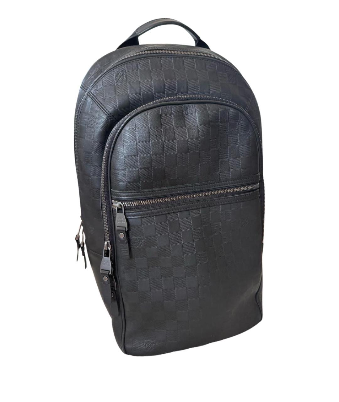 LOUIS VUITTON Черный кожаный рюкзак, фото 1