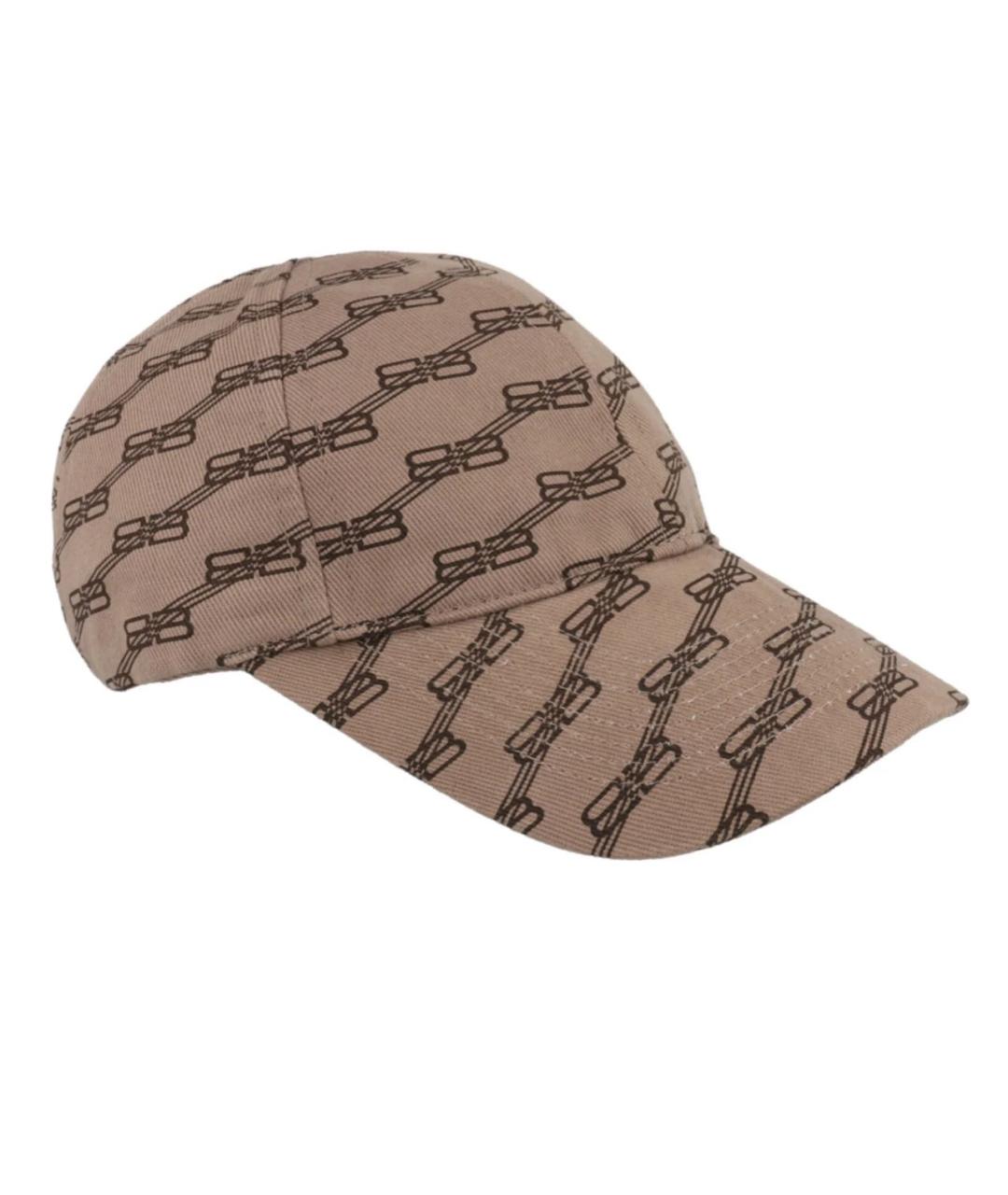 BALENCIAGA Бежевая хлопковая кепка, фото 1