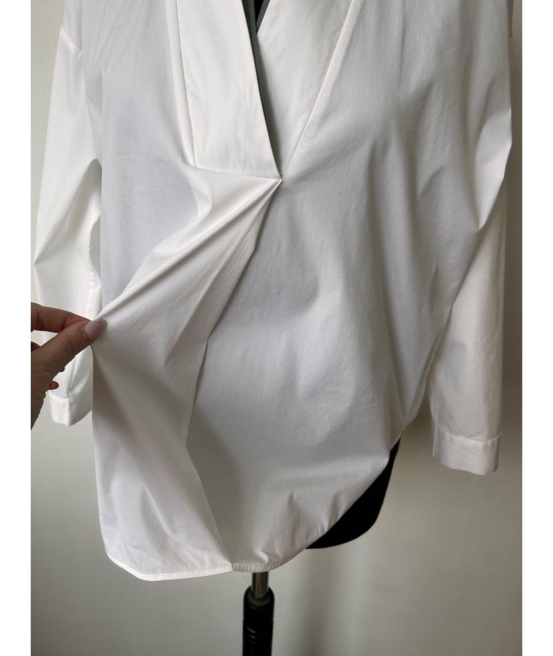 LORENA ANTONIAZZI Белая хлопковая рубашка, фото 4