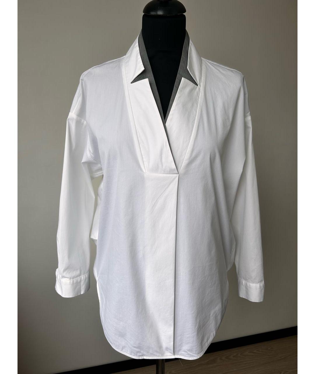 LORENA ANTONIAZZI Белая хлопковая рубашка, фото 9