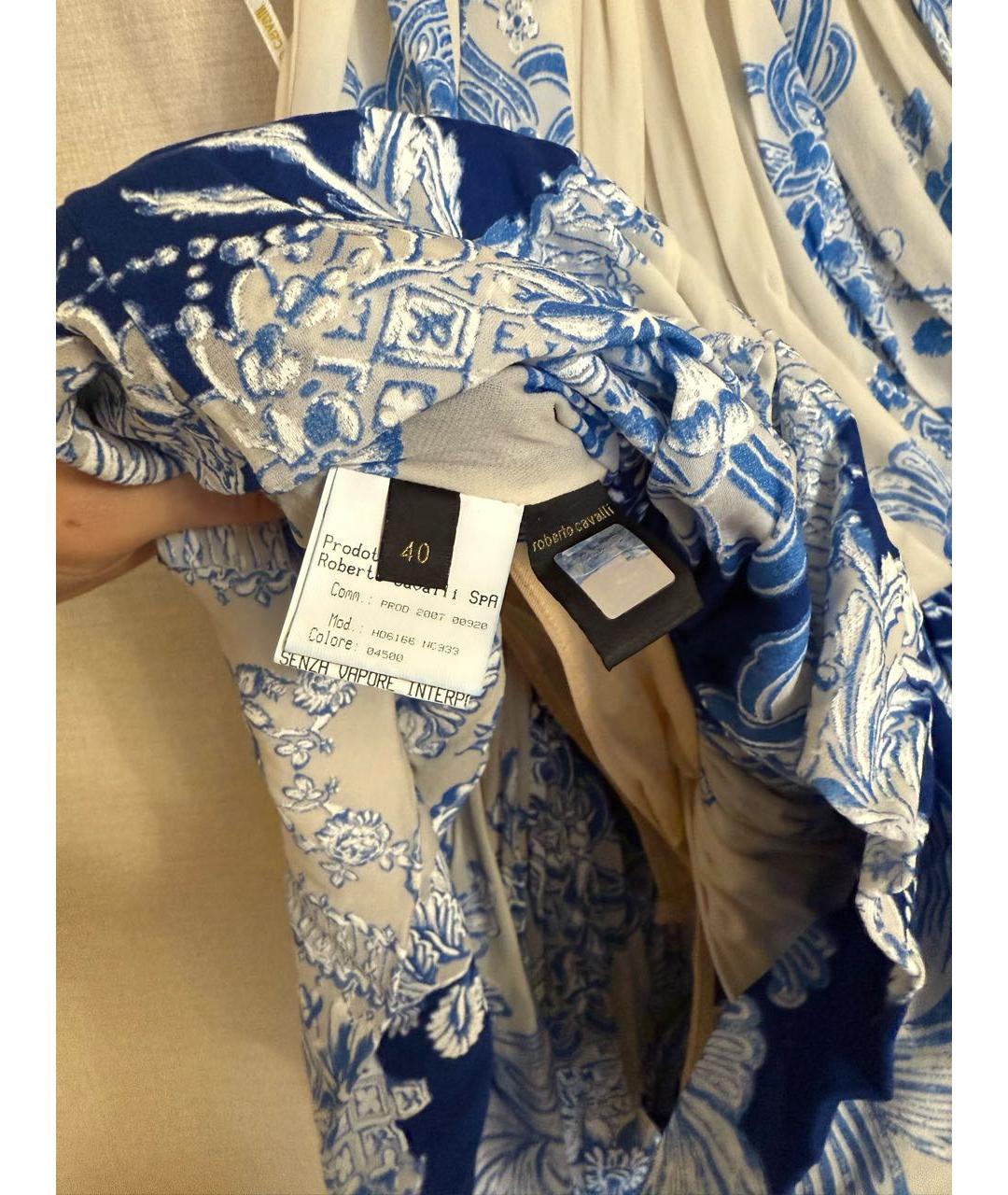 ROBERTO CAVALLI Синее платье, фото 4