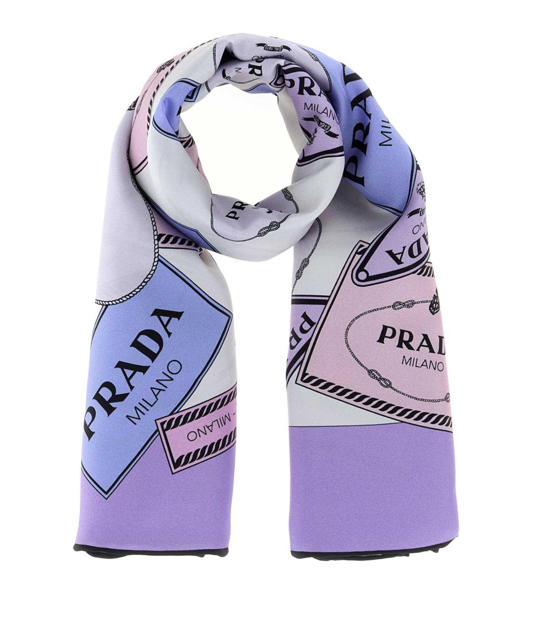 PRADA Мульти шелковый шарф, фото 1