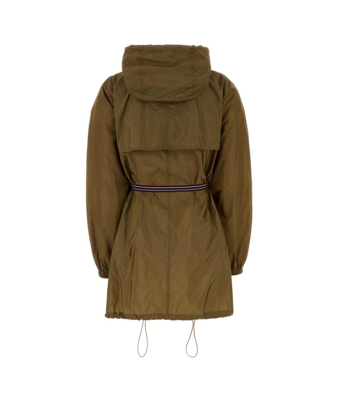 PRADA Зеленая полиамидовая куртка, фото 2