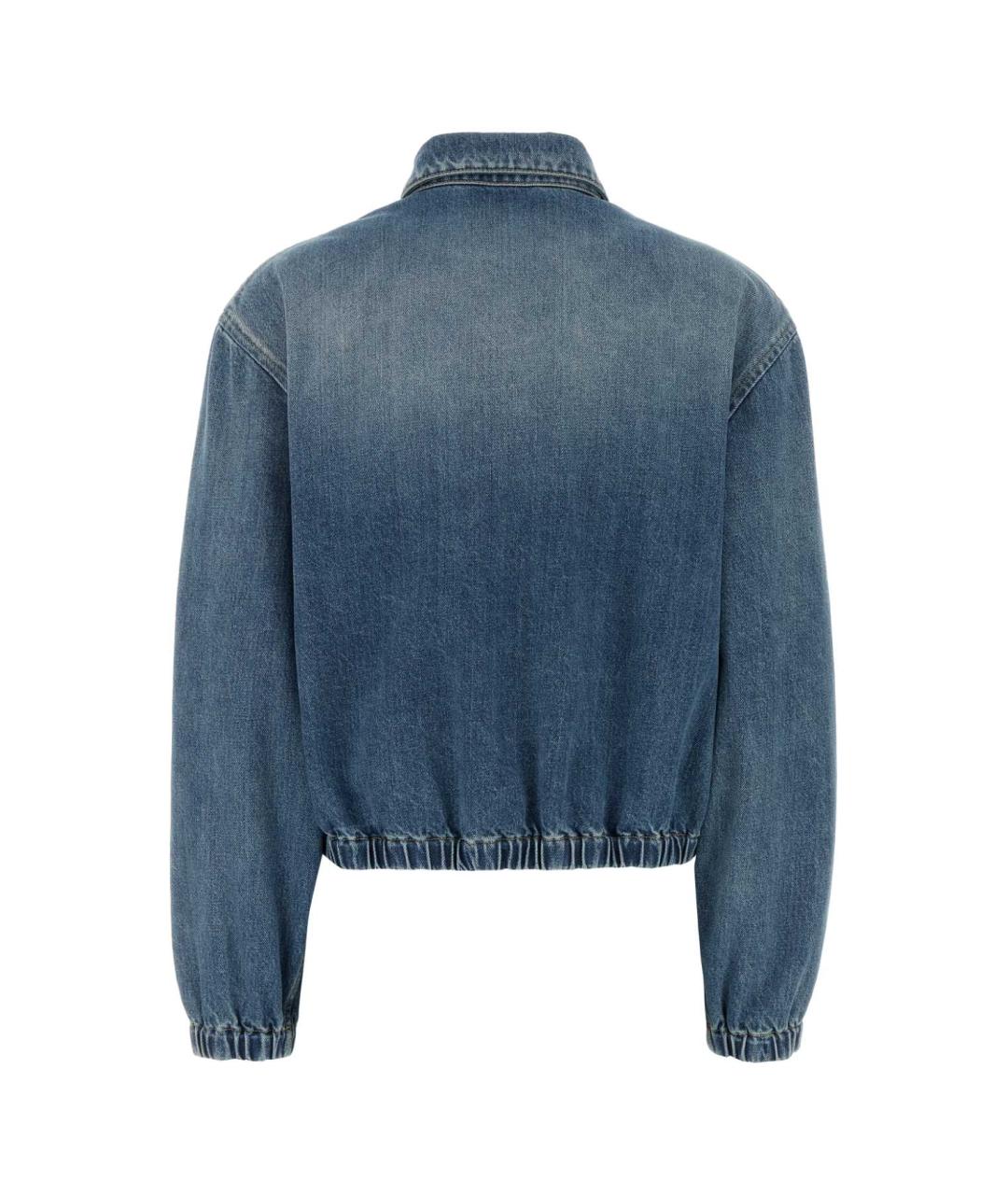 PRADA Голубая хлопковая куртка, фото 2