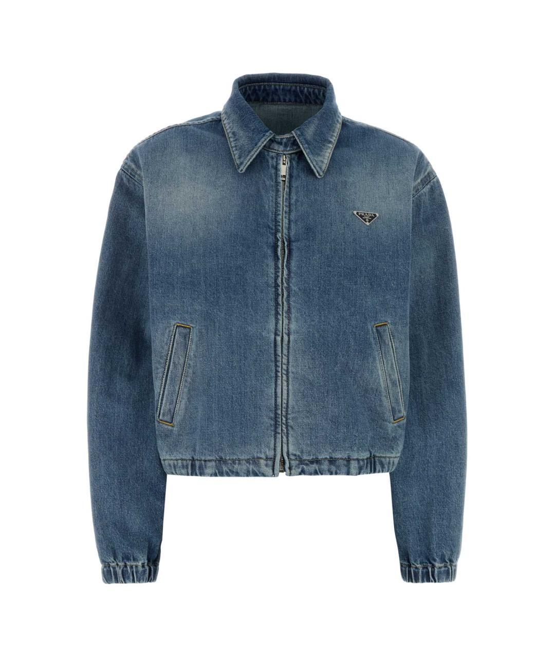 PRADA Голубая хлопковая куртка, фото 1