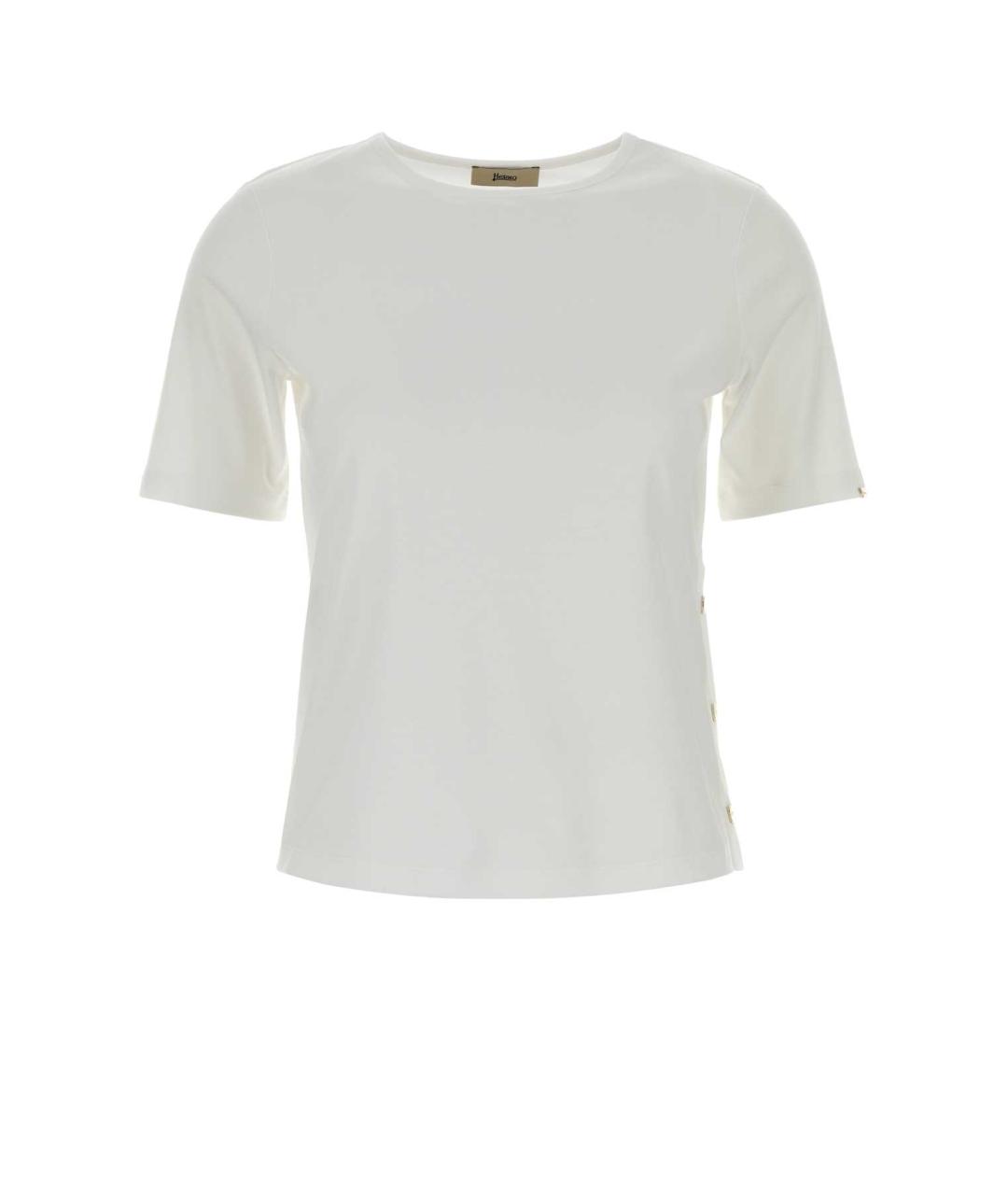HERNO Белая хлопковая футболка, фото 1