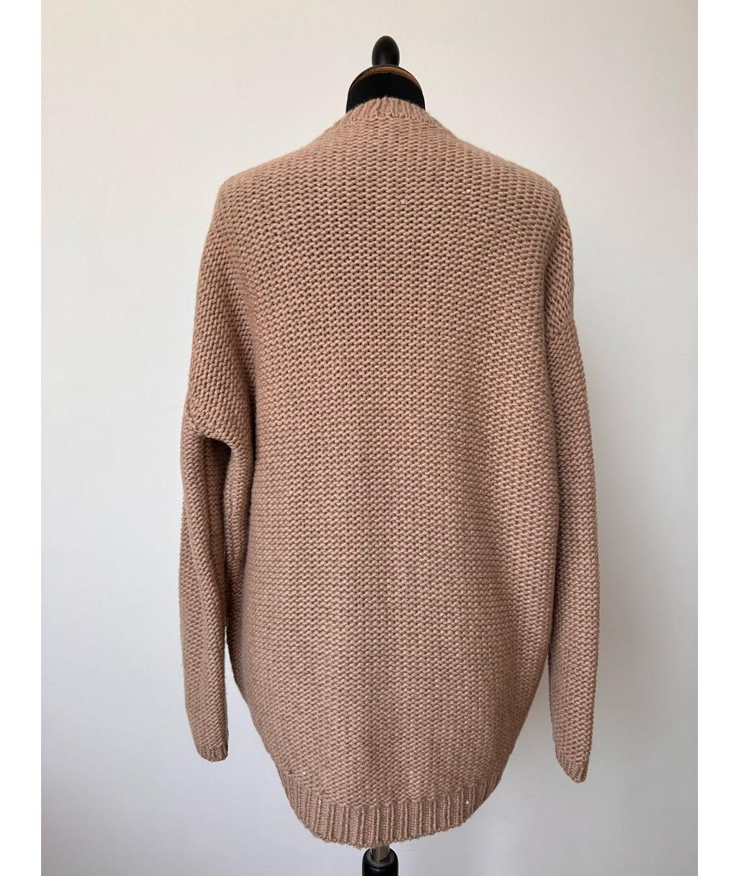 BRUNELLO CUCINELLI Бежевый кашемировый джемпер / свитер, фото 2