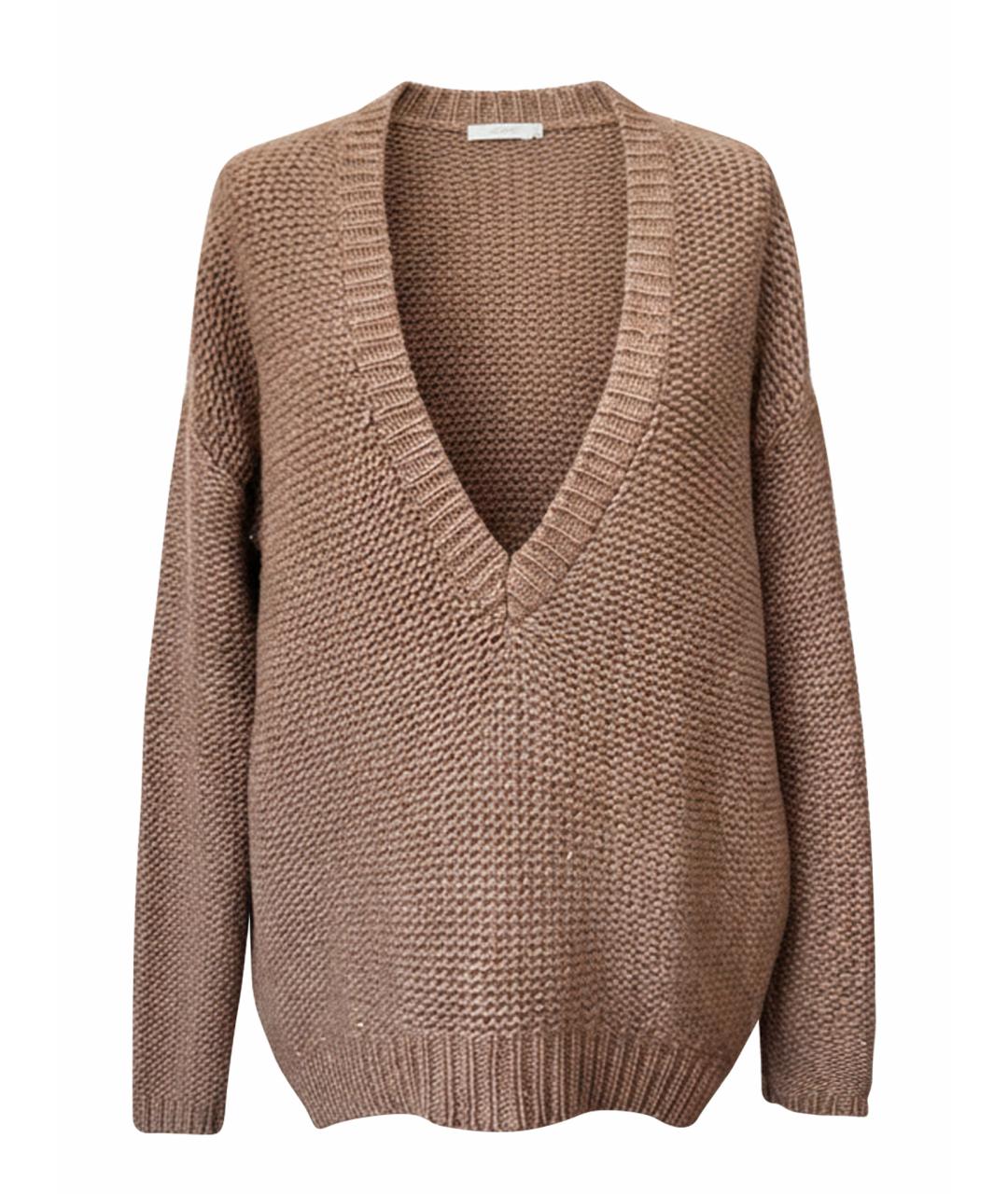 BRUNELLO CUCINELLI Бежевый кашемировый джемпер / свитер, фото 1