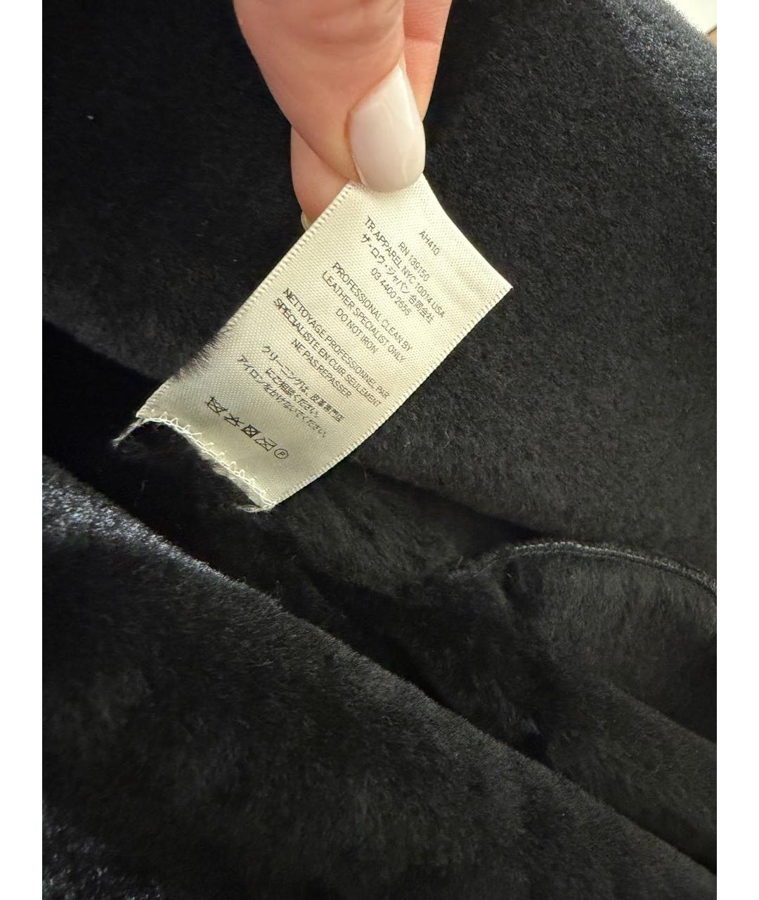THE ROW Черная замшевая дубленка, фото 4