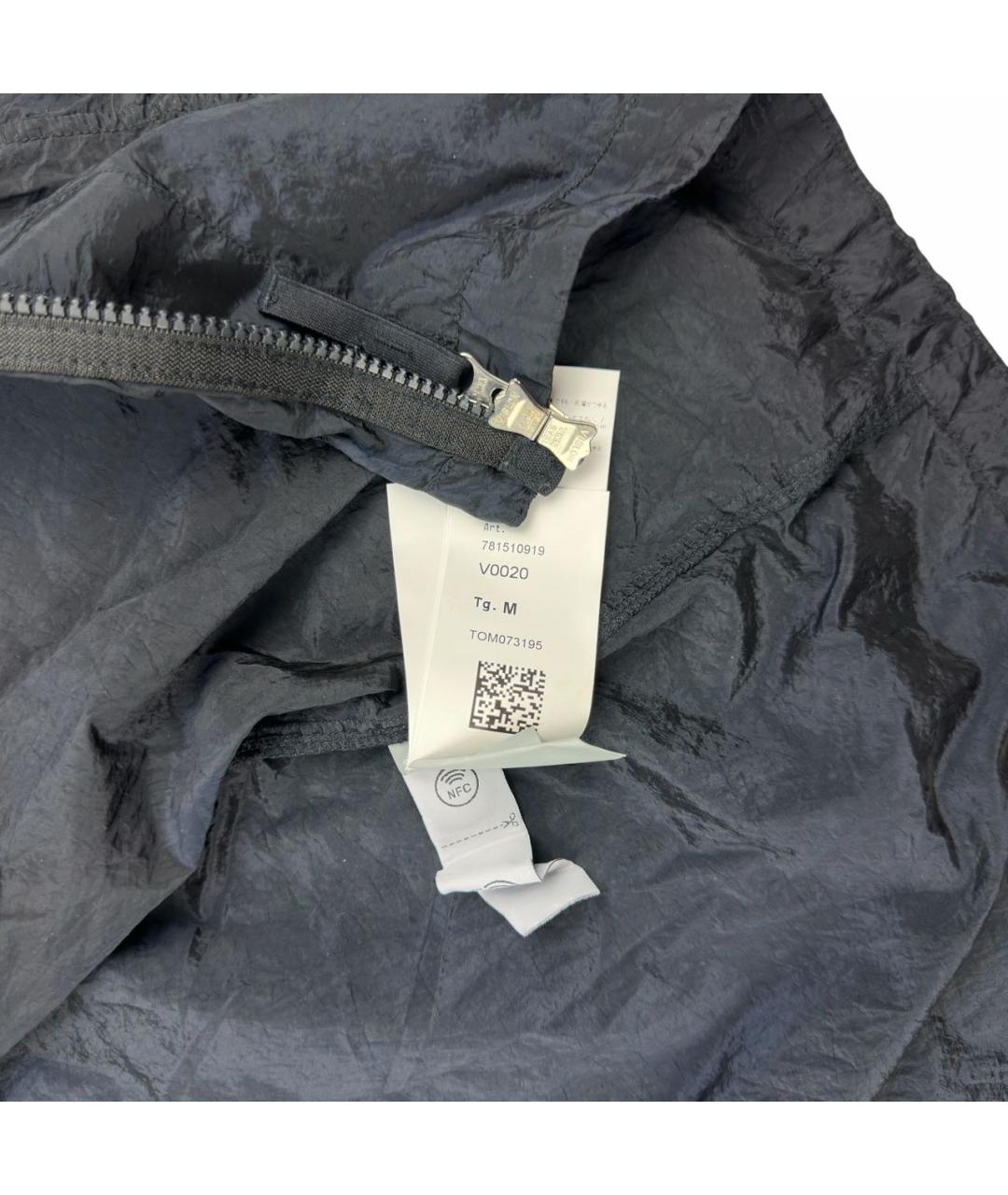 STONE ISLAND Темно-синяя полиамидовая куртка, фото 6