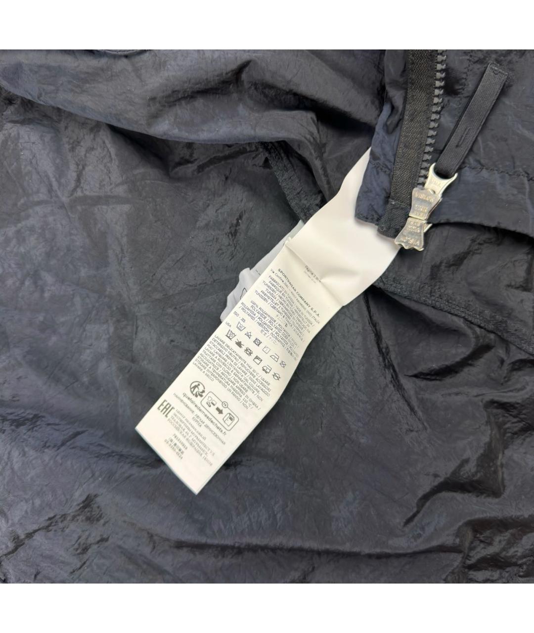 STONE ISLAND Темно-синяя полиамидовая куртка, фото 7