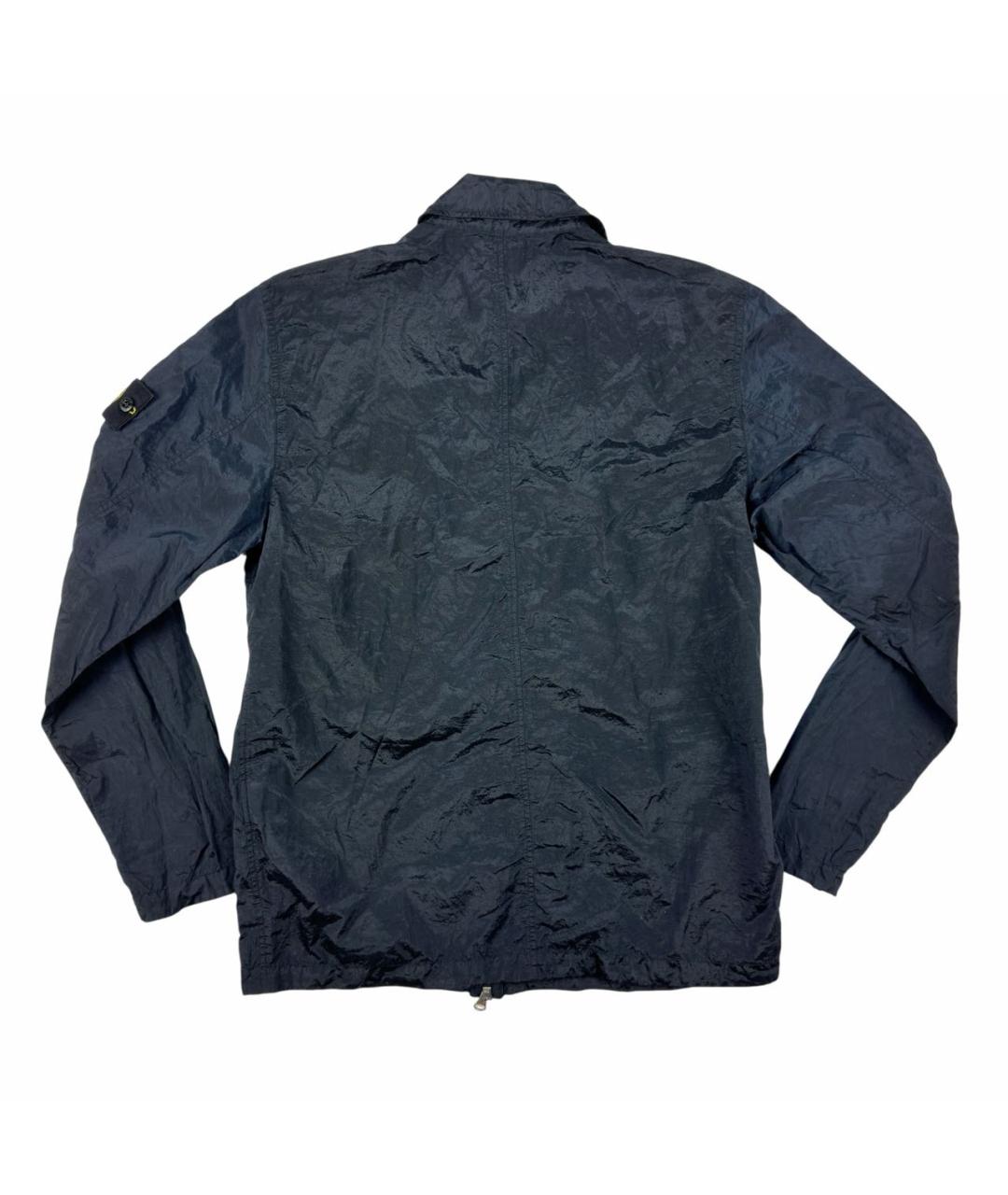 STONE ISLAND Темно-синяя полиамидовая куртка, фото 2