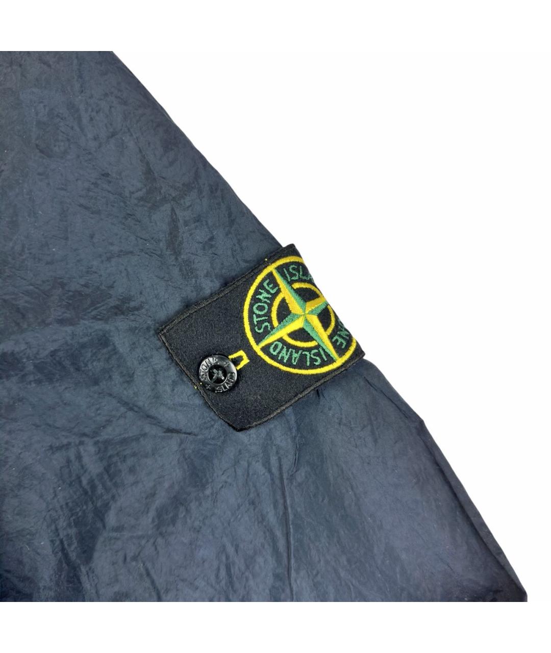 STONE ISLAND Темно-синяя полиамидовая куртка, фото 4