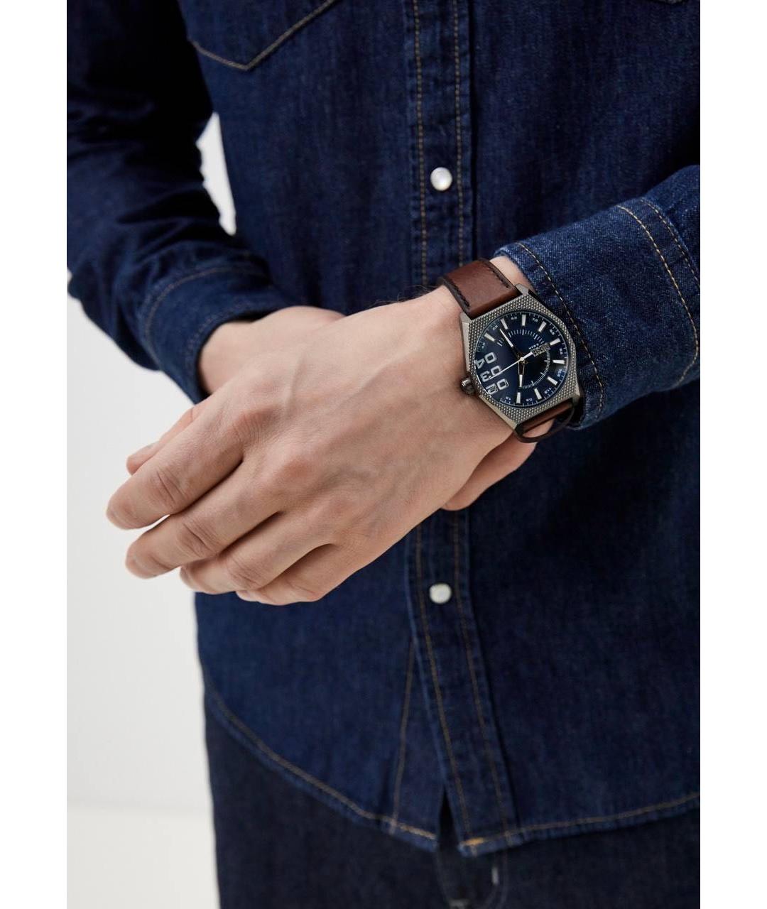 DIESEL Синие стальные часы, фото 5