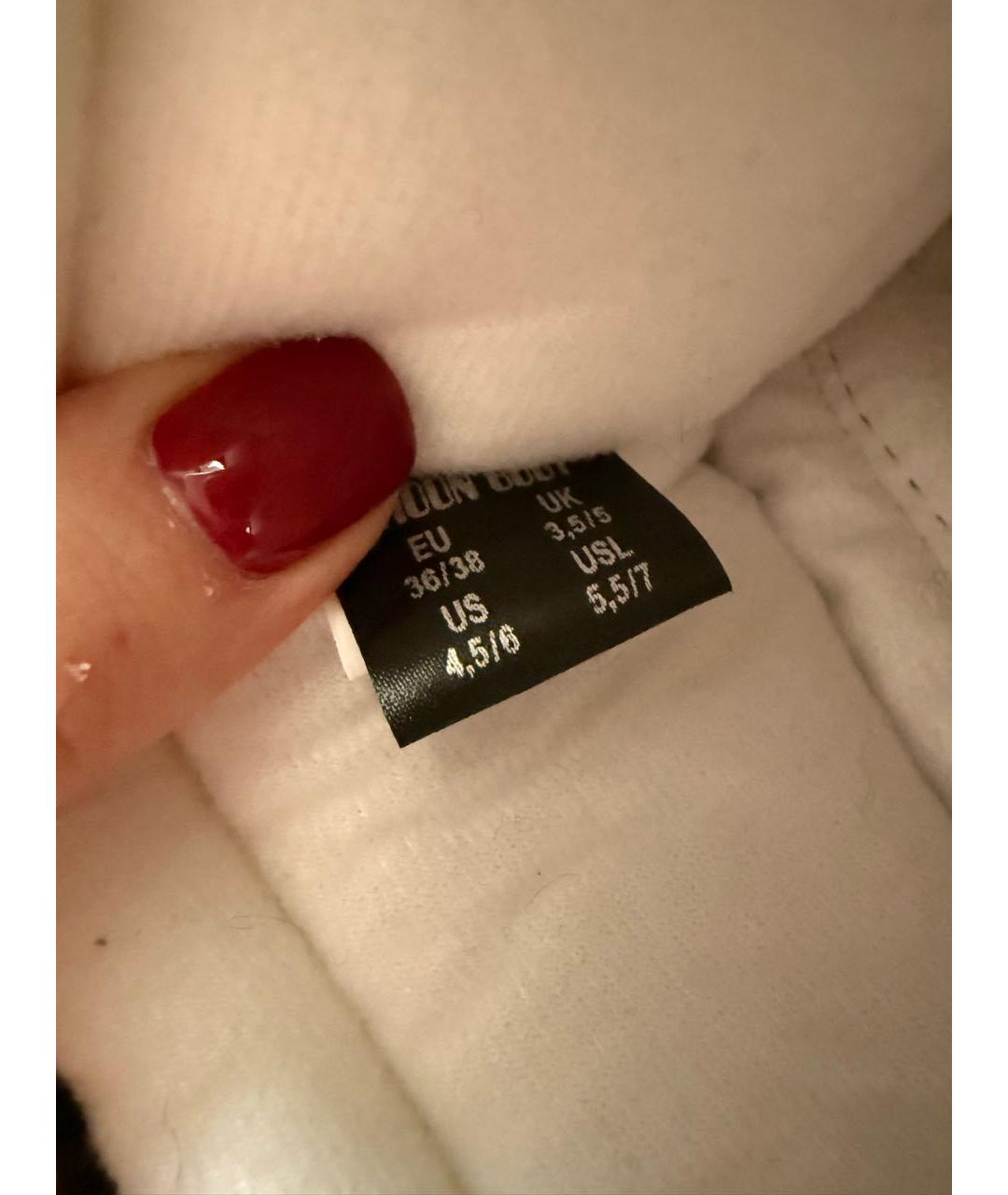 MOON BOOT Черные синтетические полусапоги, фото 8