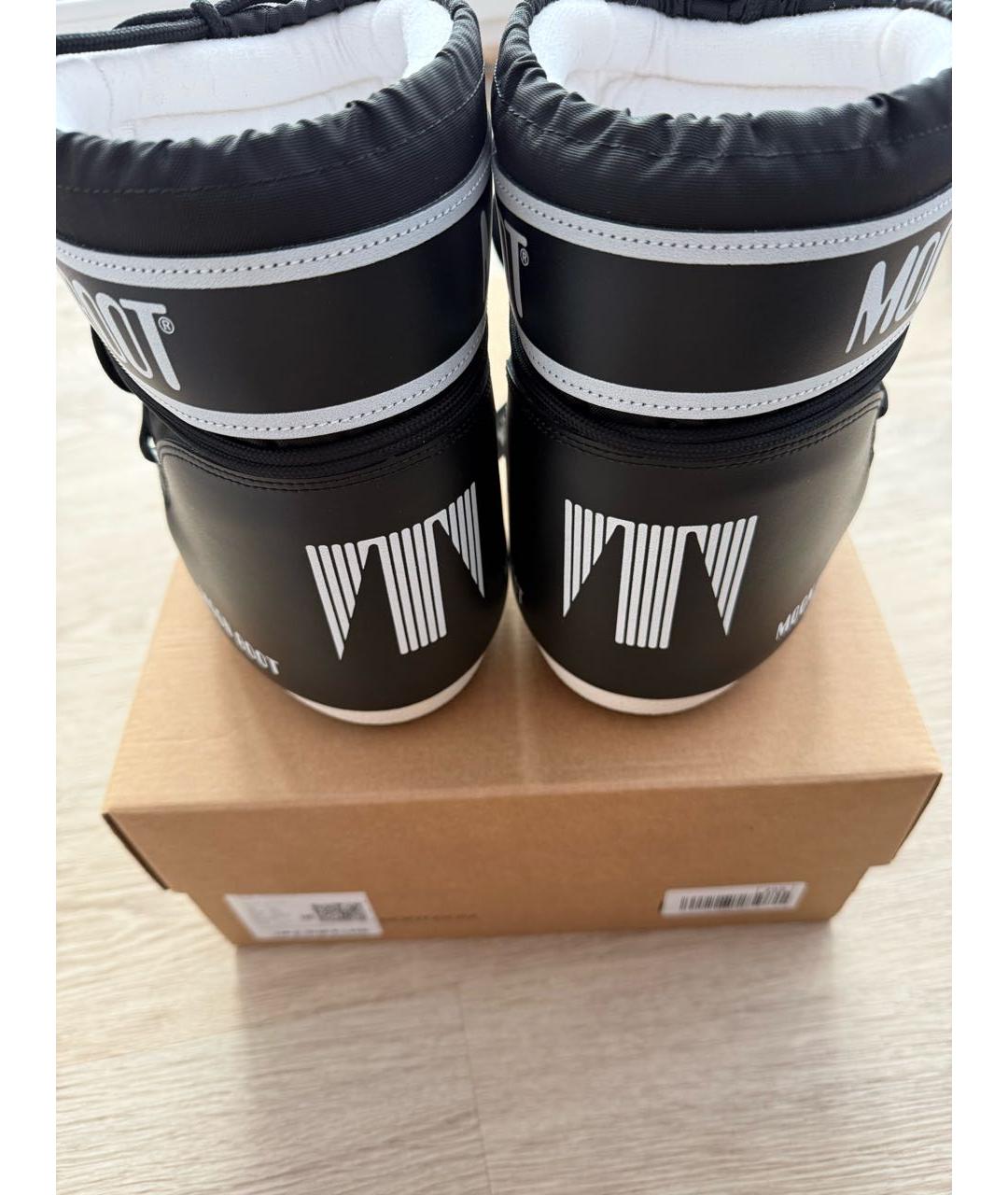 MOON BOOT Черные синтетические полусапоги, фото 6