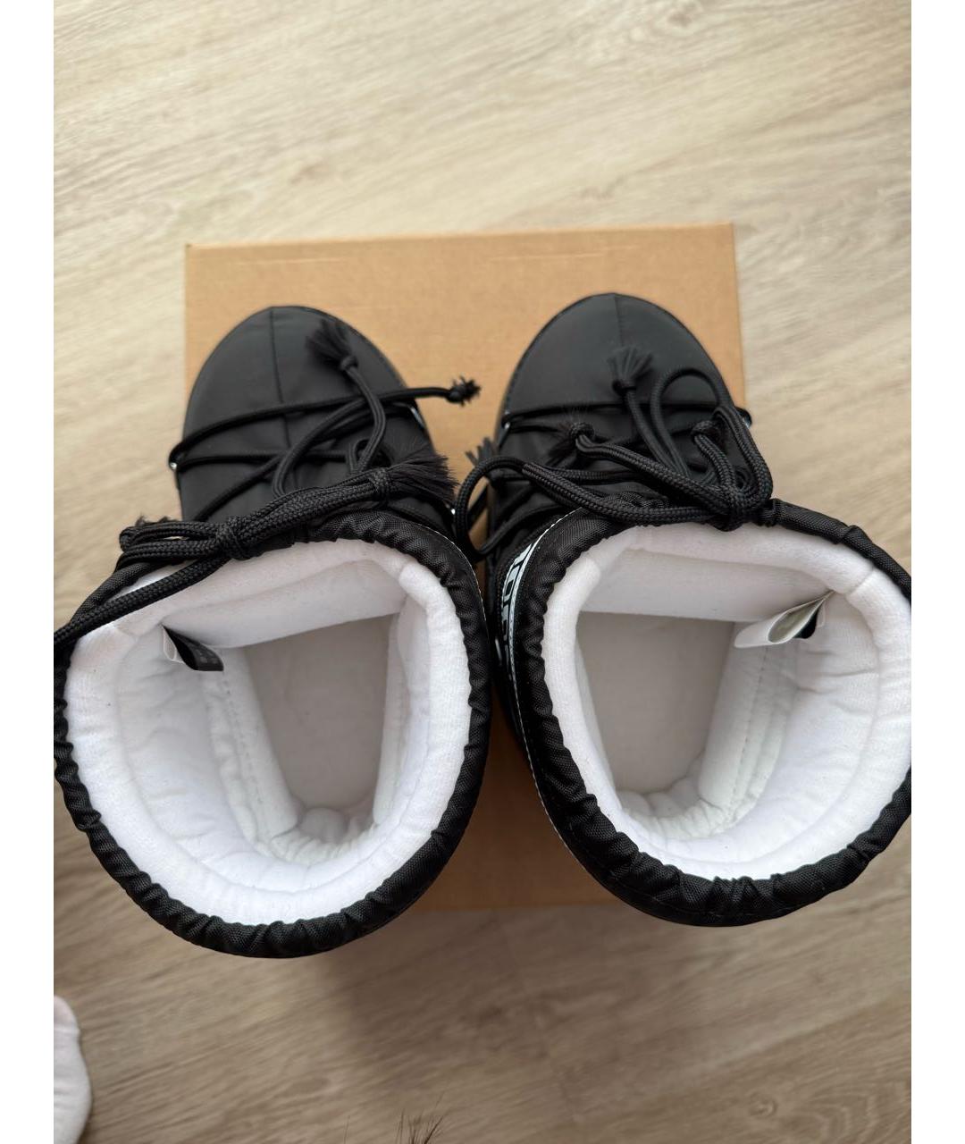 MOON BOOT Черные синтетические полусапоги, фото 7