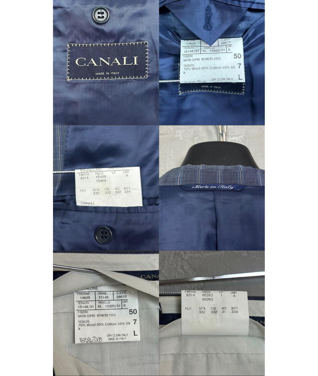 CANALI Синий классический костюм, фото 8