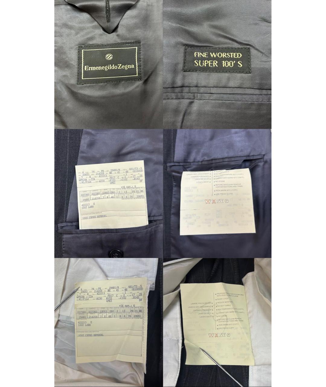 ERMENEGILDO ZEGNA XXX Антрацитовый классический костюм, фото 8