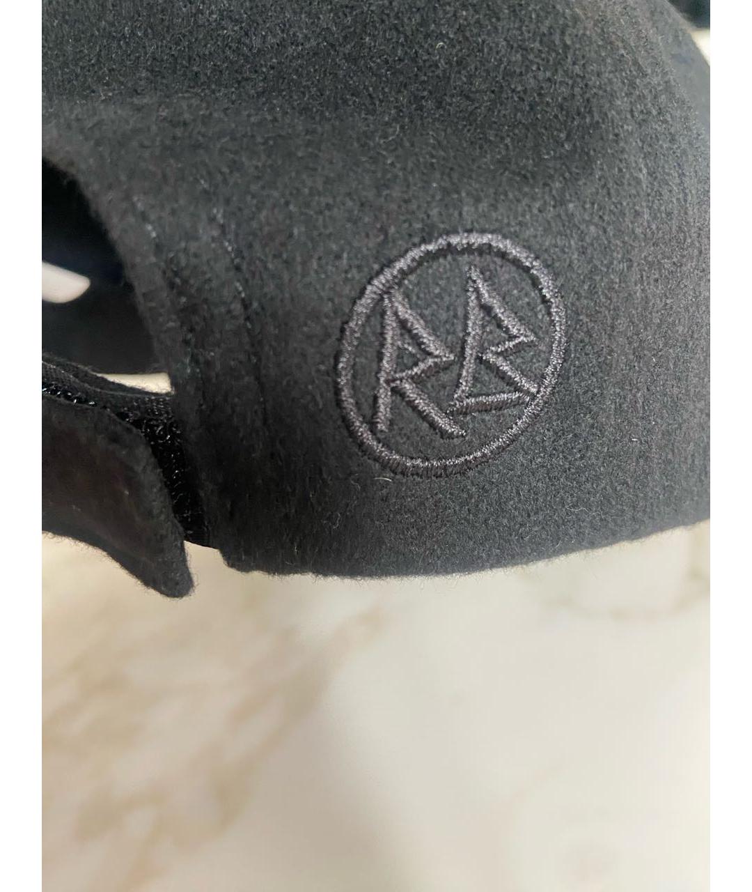 RUSLAN BAGINSKIY Черная шерстяная кепка, фото 2