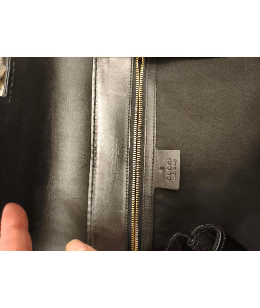 GUCCI Черная сумка с короткими ручками, фото 8