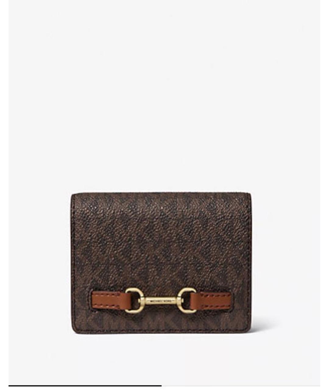 MICHAEL KORS Коричневый кожаный кошелек, фото 7