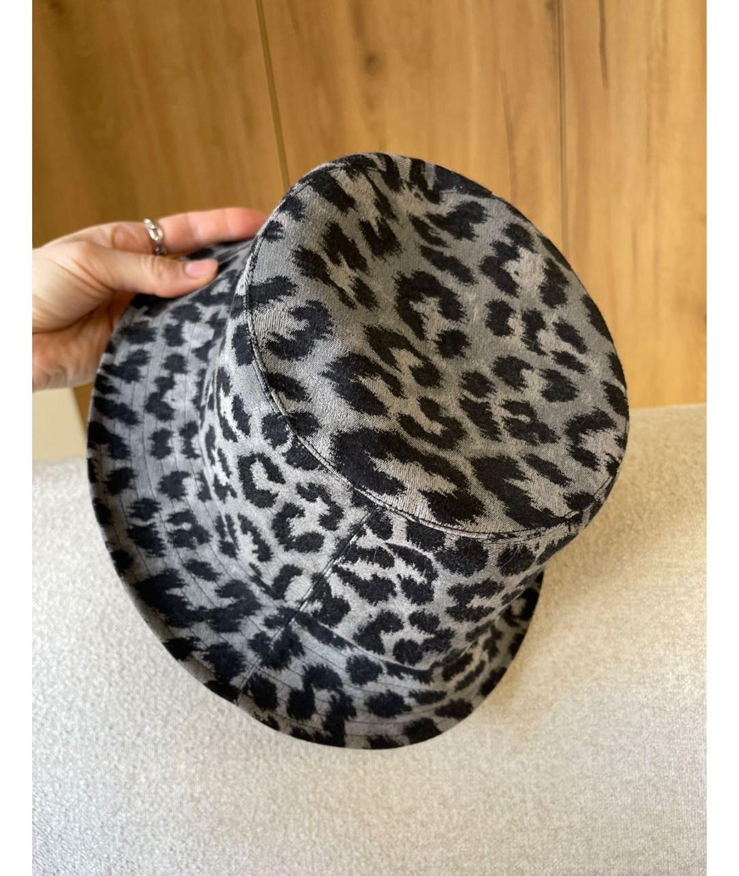 CHRISTIAN DIOR Темно-синяя синтетическая панама, фото 2