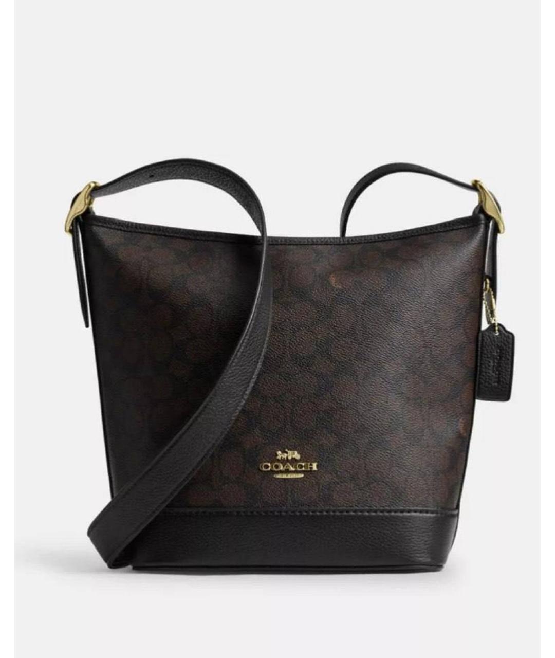 COACH Коричневая сумка через плечо, фото 9