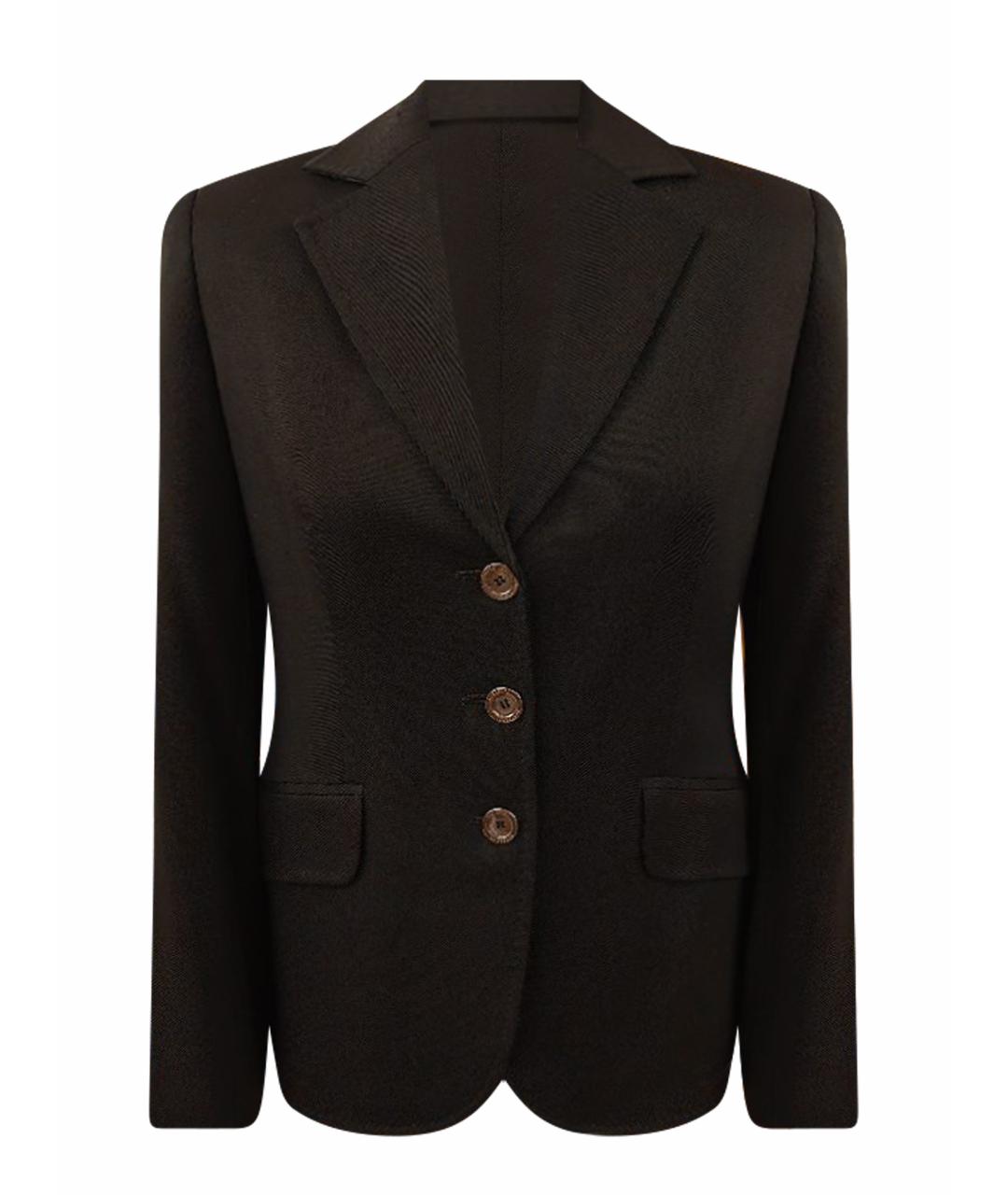 BURBERRY Черный шерстяной жакет/пиджак, фото 1