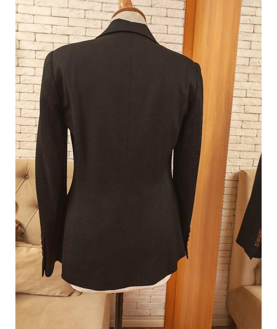 BURBERRY Черный шерстяной жакет/пиджак, фото 2