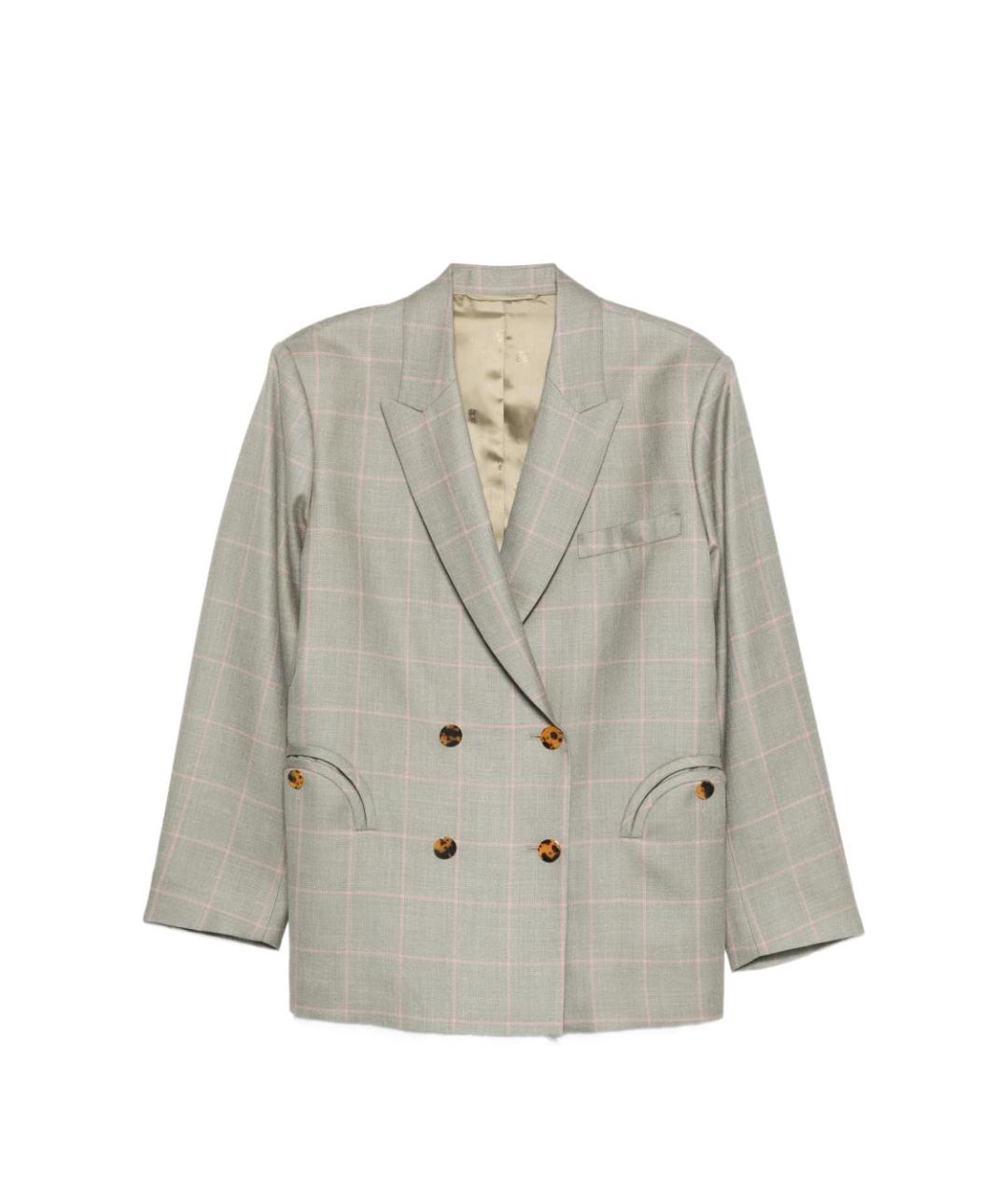 BLAZE MILANO Бежевый шерстяной жакет/пиджак, фото 1