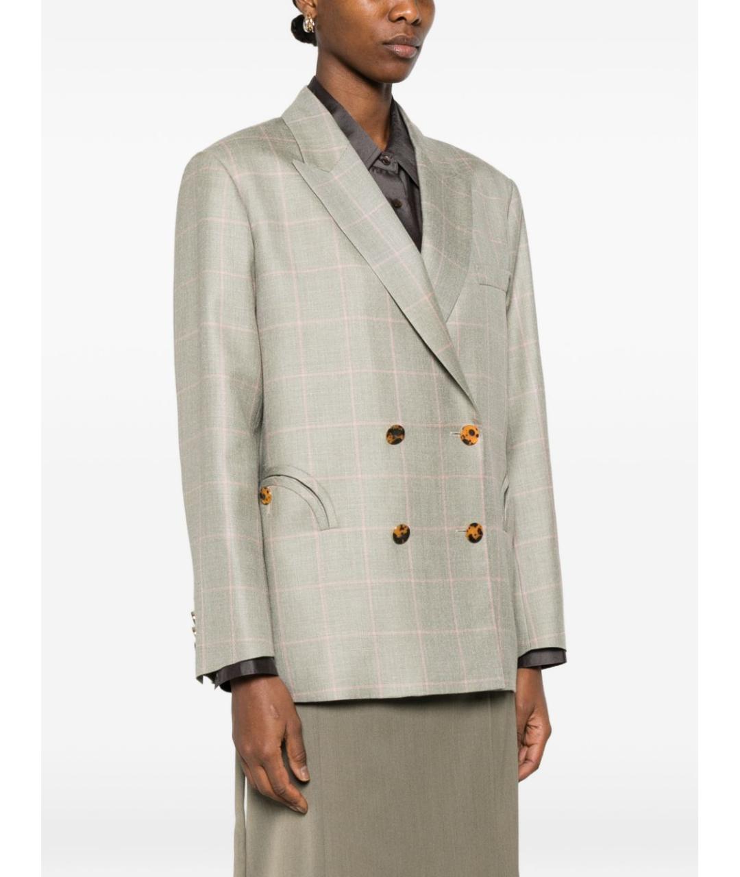 BLAZE MILANO Бежевый шерстяной жакет/пиджак, фото 2