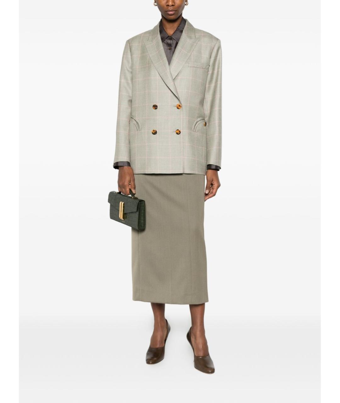 BLAZE MILANO Бежевый шерстяной жакет/пиджак, фото 4