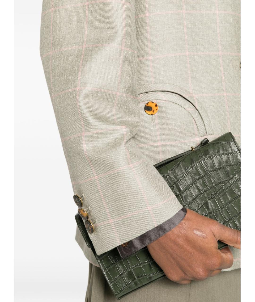 BLAZE MILANO Бежевый шерстяной жакет/пиджак, фото 3