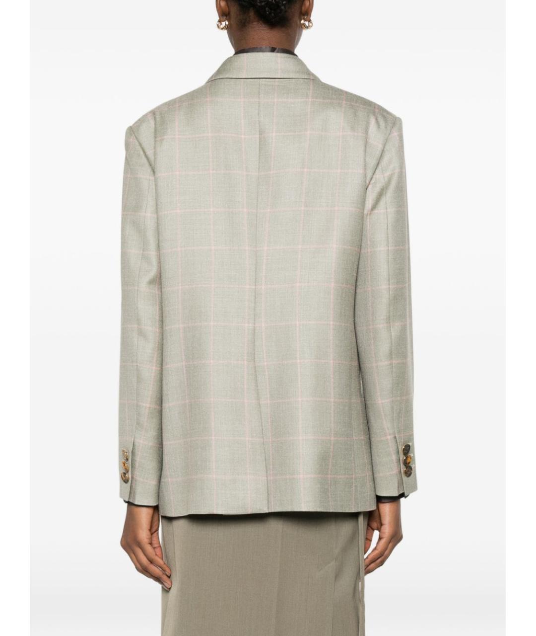 BLAZE MILANO Бежевый шерстяной жакет/пиджак, фото 5