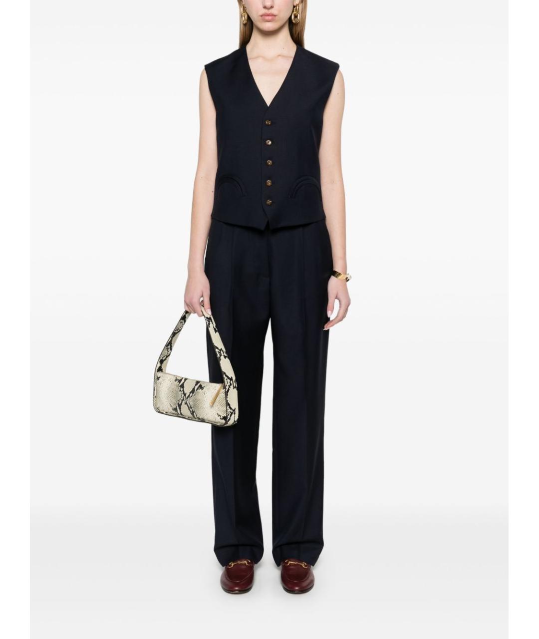 BLAZE MILANO Синяя шерстяная жилетка, фото 5