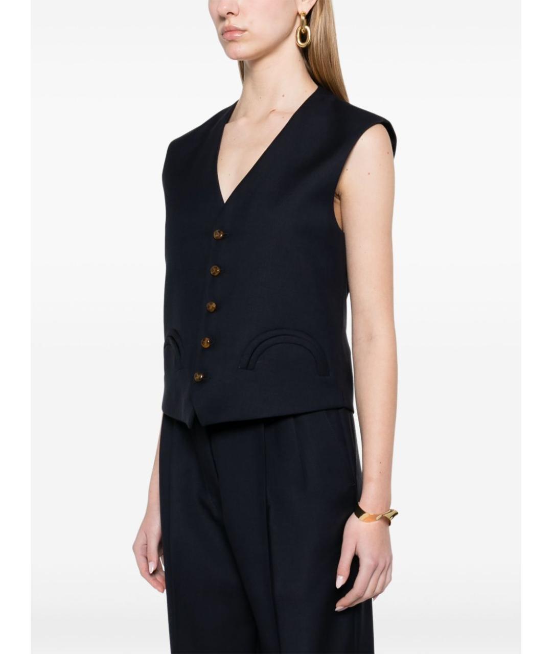 BLAZE MILANO Синяя шерстяная жилетка, фото 2