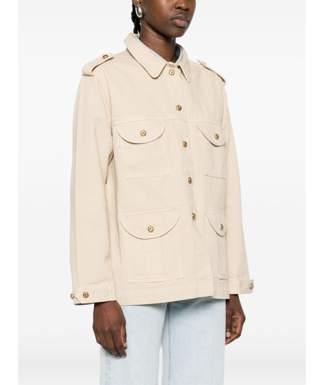 BLAZE MILANO Бежевая хлопковая куртка, фото 5