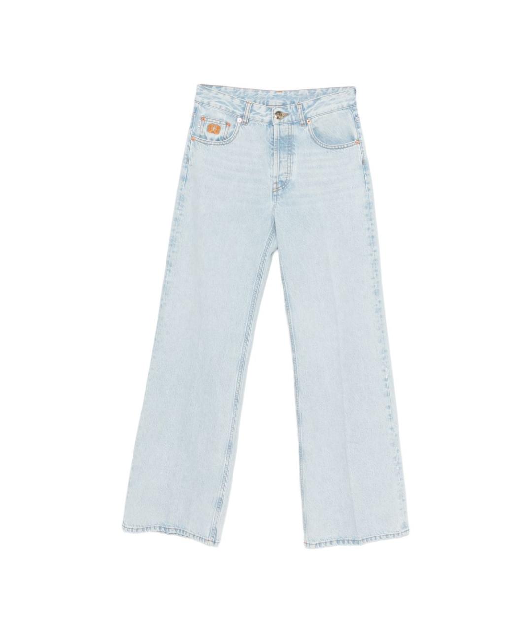 BLAZE MILANO Голубые хлопковые прямые джинсы, фото 1