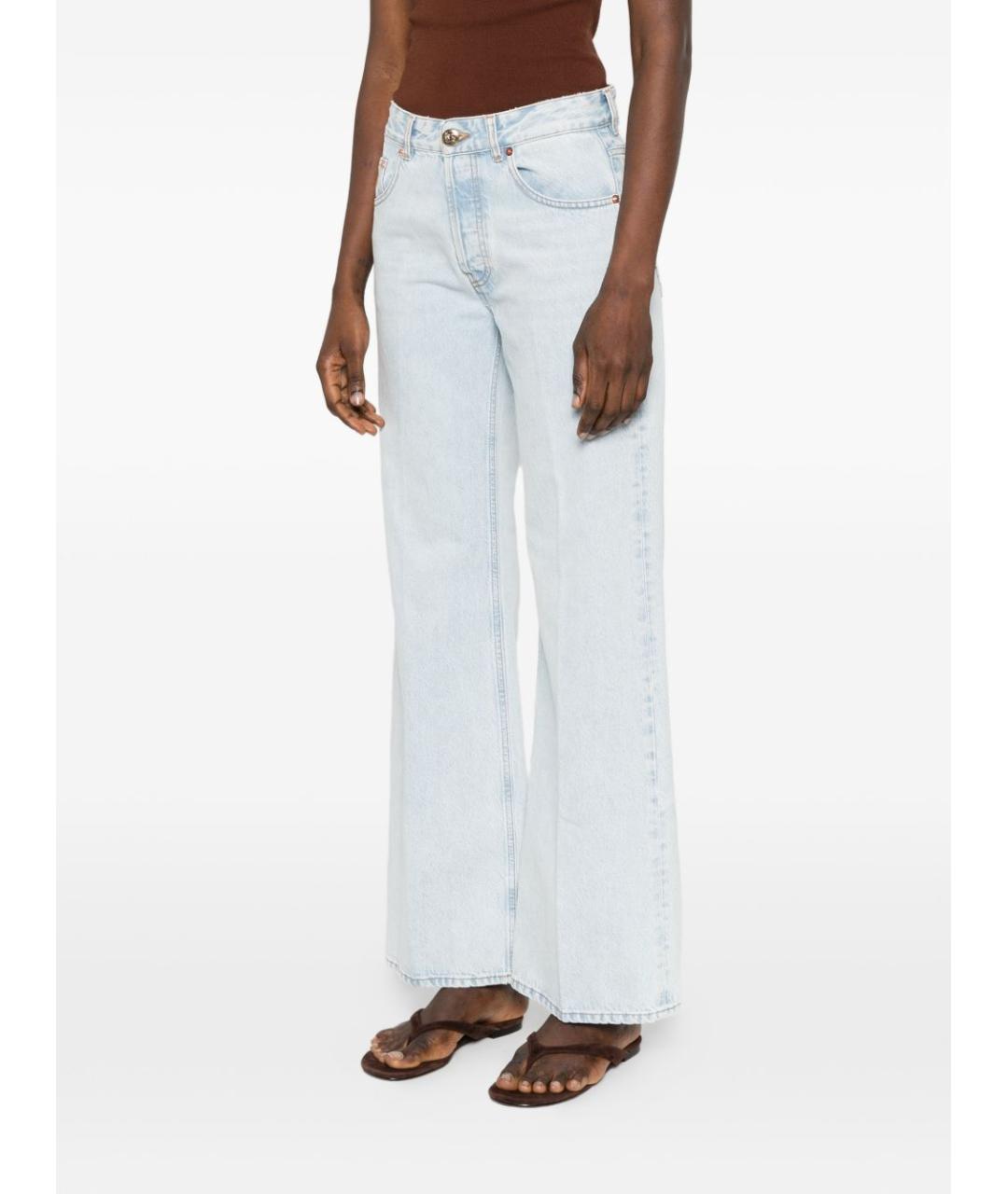 BLAZE MILANO Голубые хлопковые прямые джинсы, фото 4