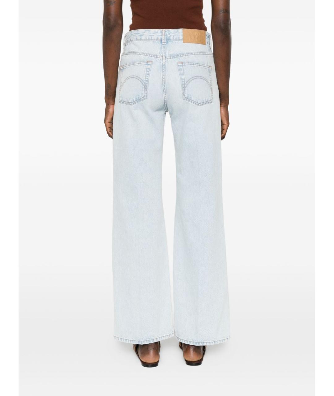 BLAZE MILANO Голубые хлопковые прямые джинсы, фото 3