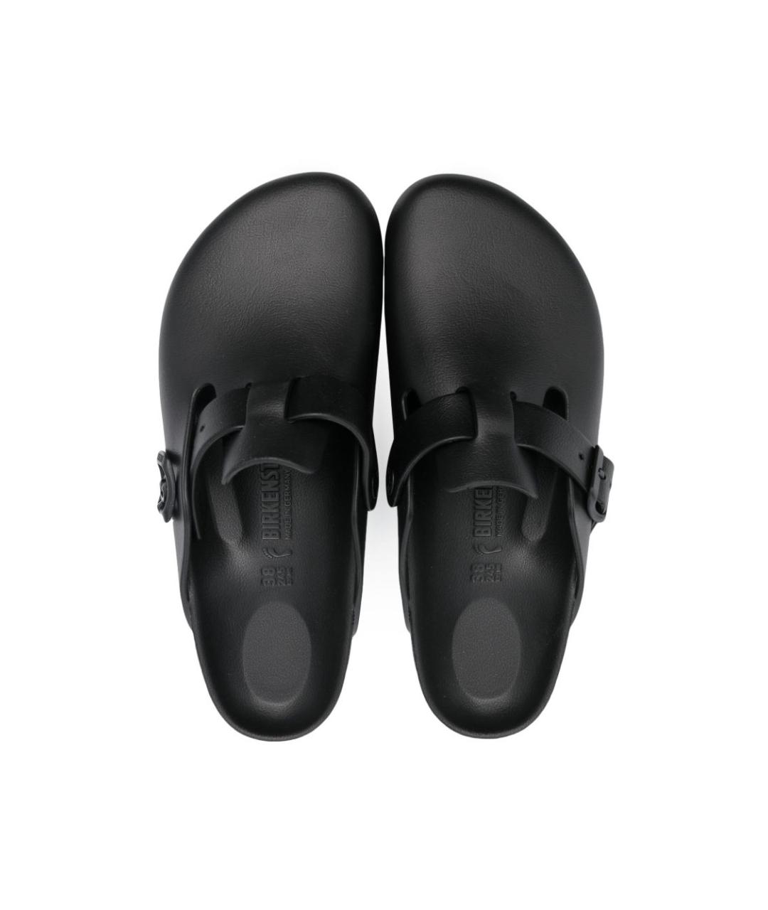 BIRKENSTOCK Черные синтетические мюли, фото 4